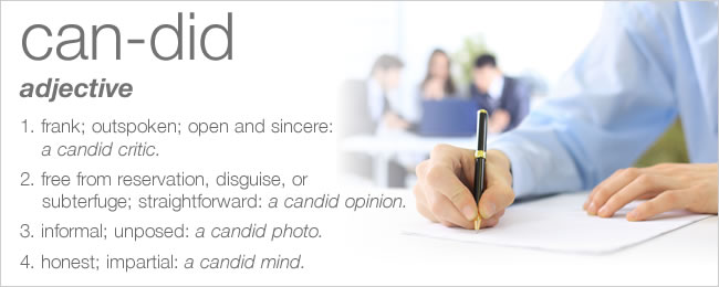 Candid Dictionary Definition